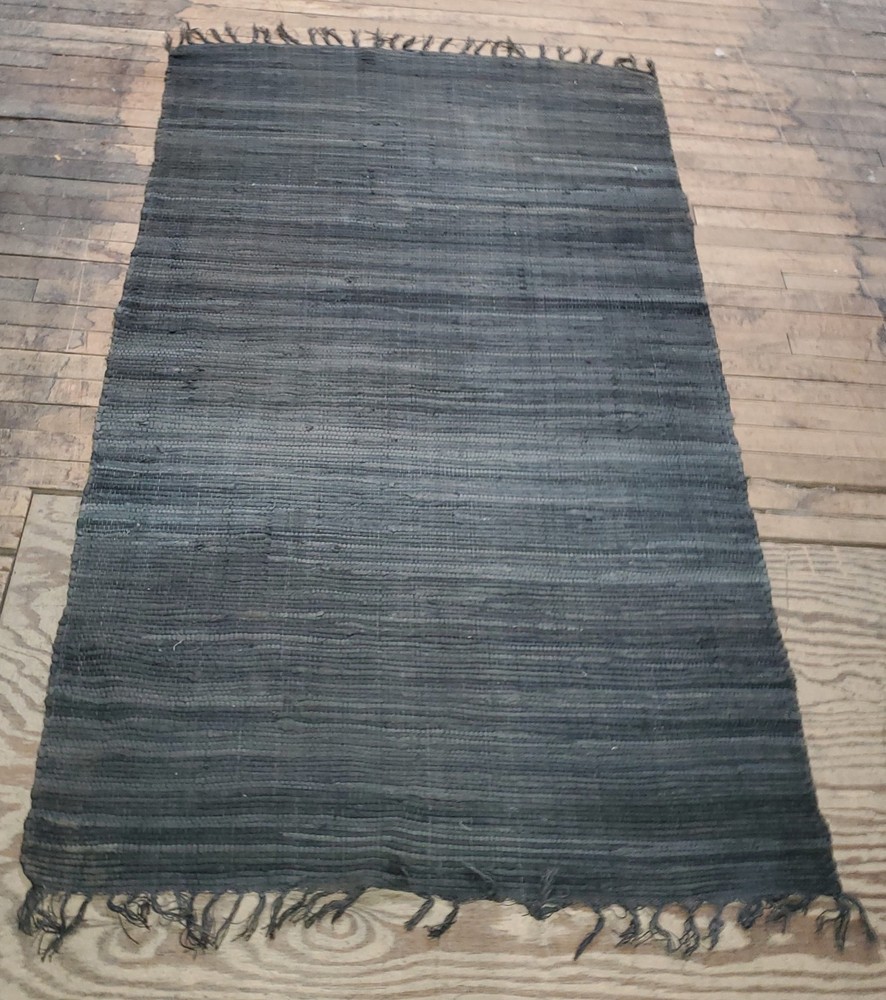 Large Swedish Or Amish Hand Made Rag Rug Kilm RARE