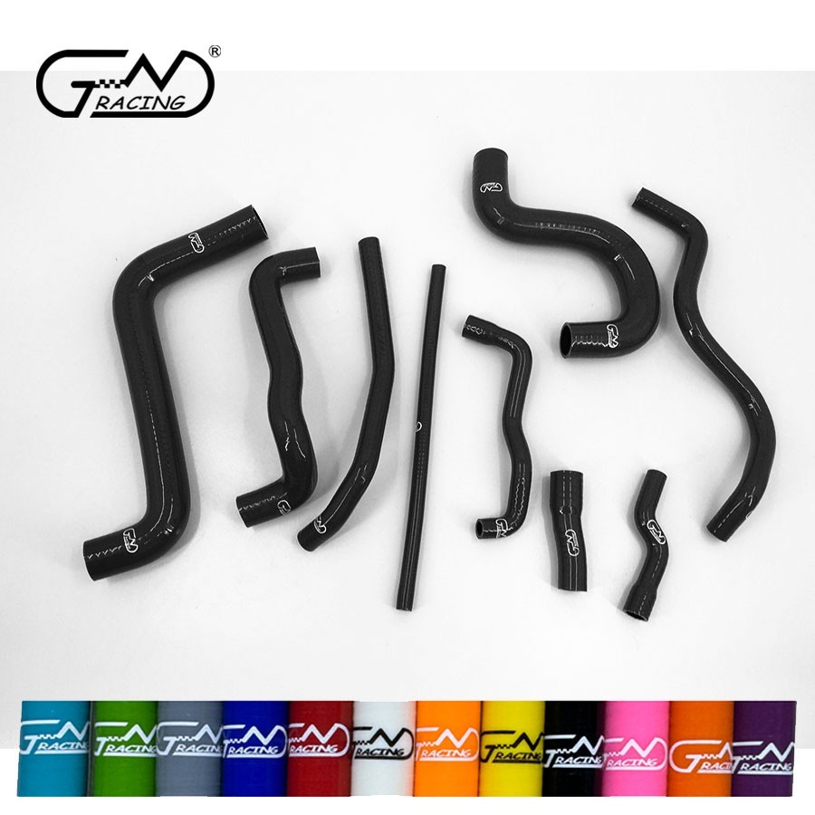 Silicone Radiator Coolant Hose Kit Fit 1987-1991 VW Golf GTI MK2 1.8 8V PB Black