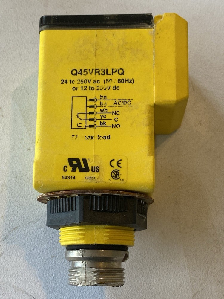 Banner Q45VR3LPQ 54314  Retroreflective Photoelectric Sensor SPDT 6m Range
