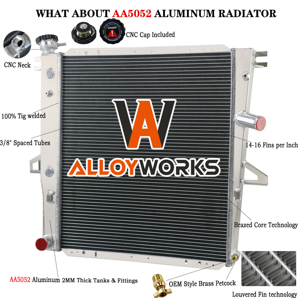 3-Row Radiator for 98-11 Ford Ranger Explorer 98-10 Mazda B3000 B4000 V6