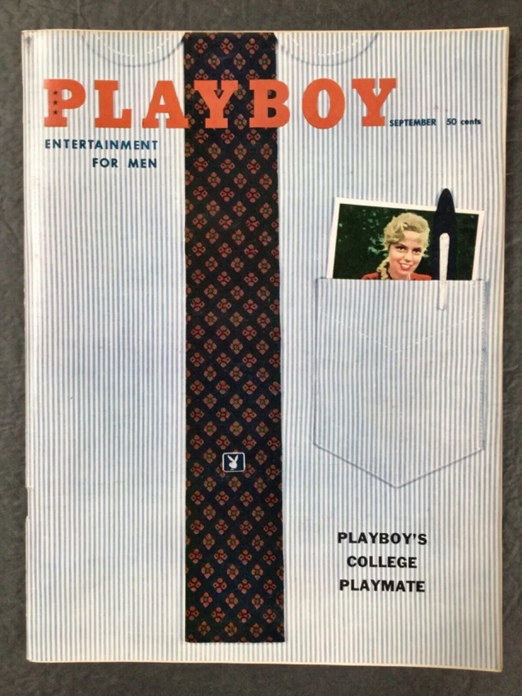 Playboy Magazine September 1958 Centerfold Intact Solid Condition VG