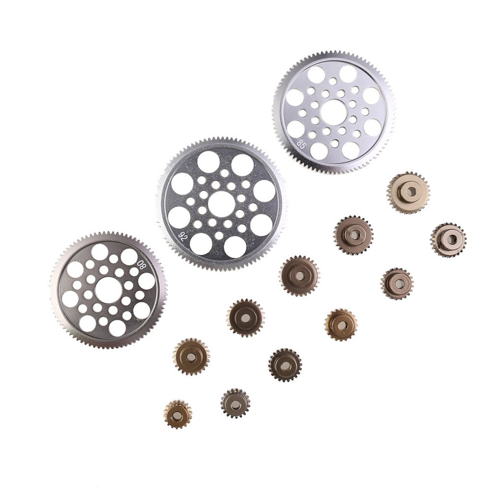 14Pack 18-92T Alloy Motor Gear Pinion Kit for Sakura CS S XIS D4 1/10 RC Cars