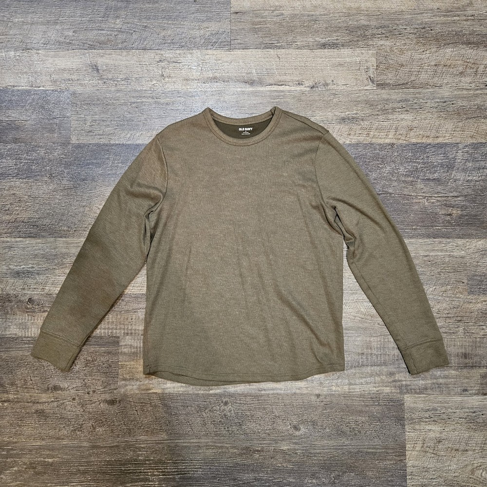 Old Navy Thermal Knit Long Sleeve Shirt Men Medium