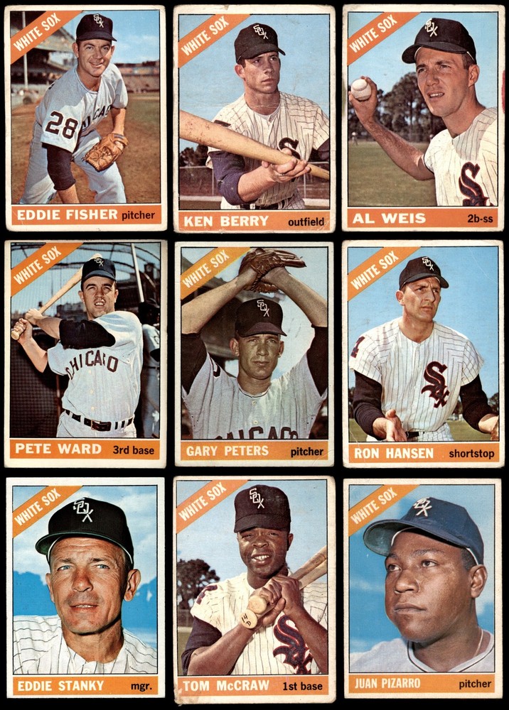 1966 Topps Chicago White Sox Near Team Set 2.5 - GD+ 5323195 (17 / 30 cards)