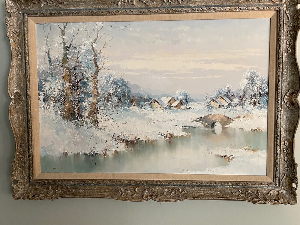 Original Oil Painting Willi Bauer Signed and Framed 29