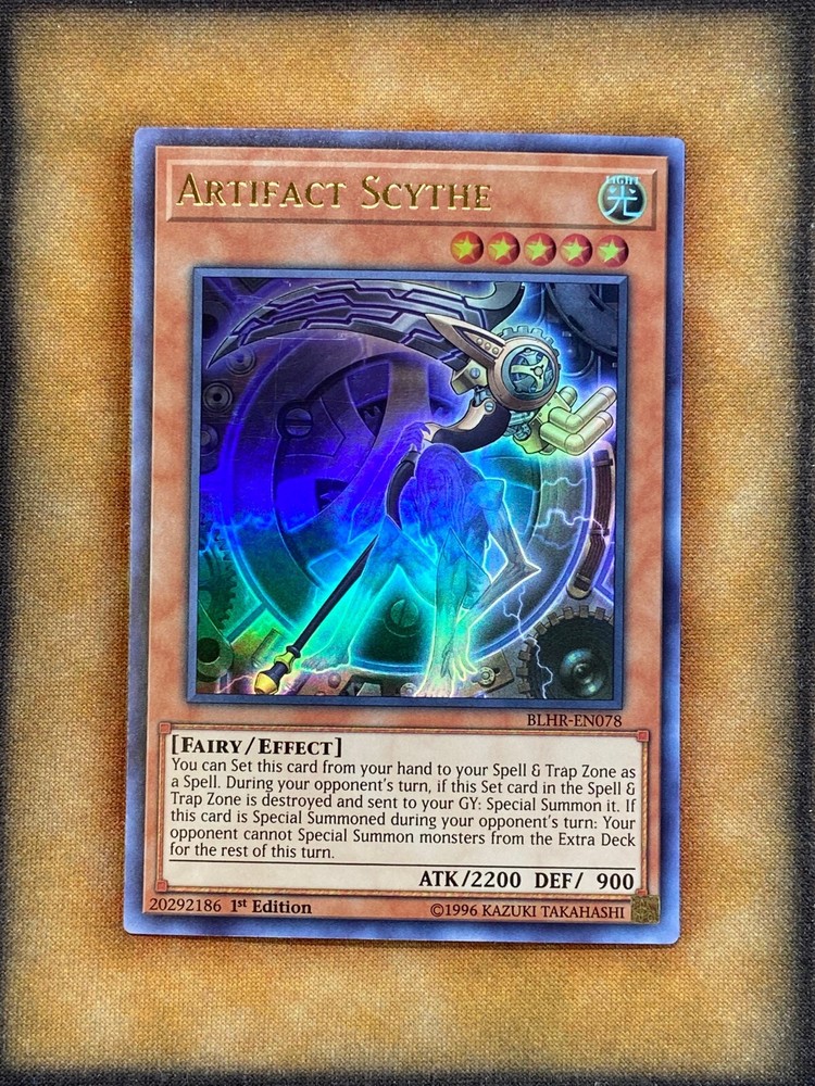 Yugioh Artifact Scythe BLHR-EN078 Ultra Rare 1st Ed NM