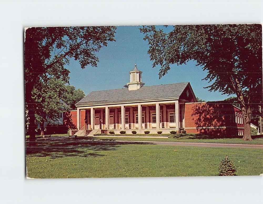 Postcard Ballou Library Buena Vista College Storm Lake Iowa USA