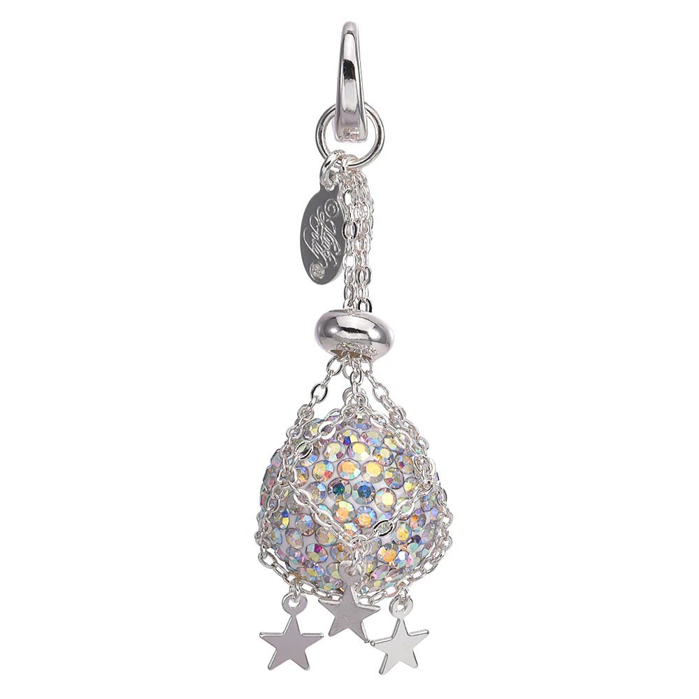 Kirks Folly Spell Caster Open Ring Charm  - sterling silvertone