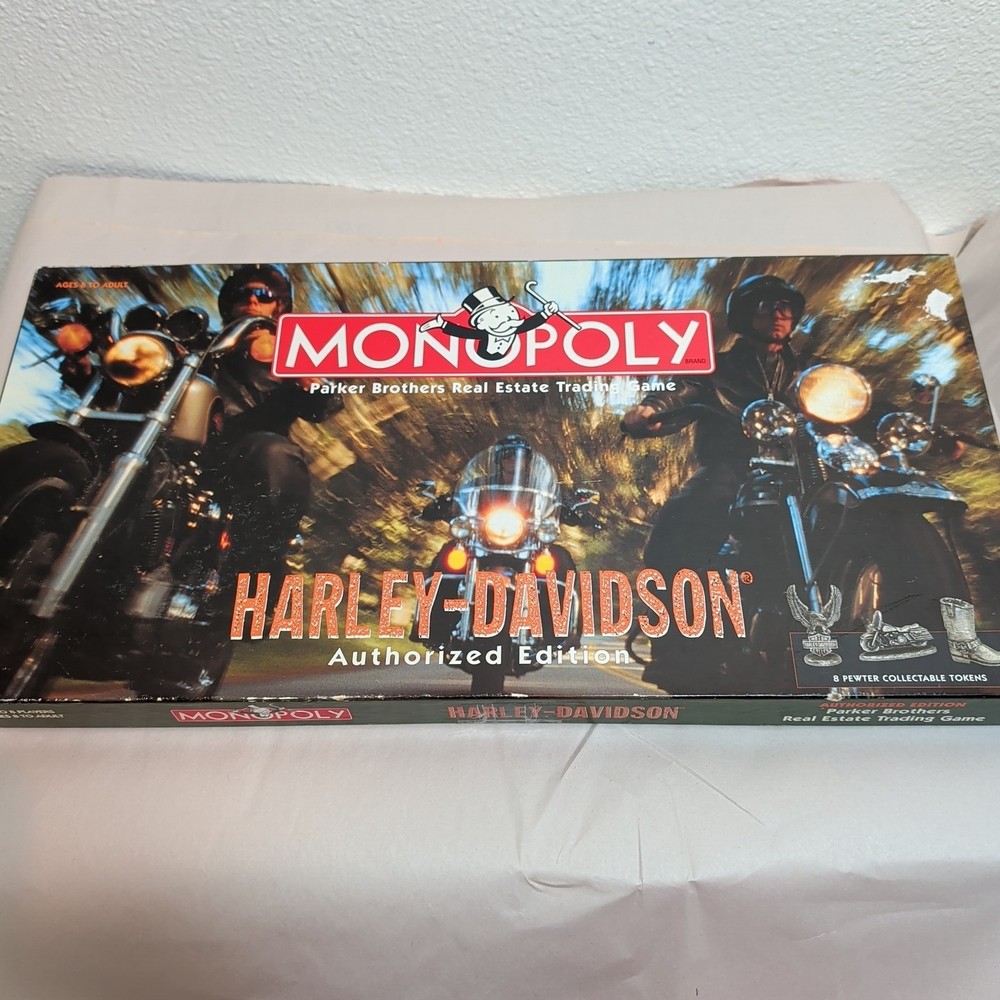 Monopoly Harley-Davidson Authorized Edition Board Game - Parker Bros #CY
