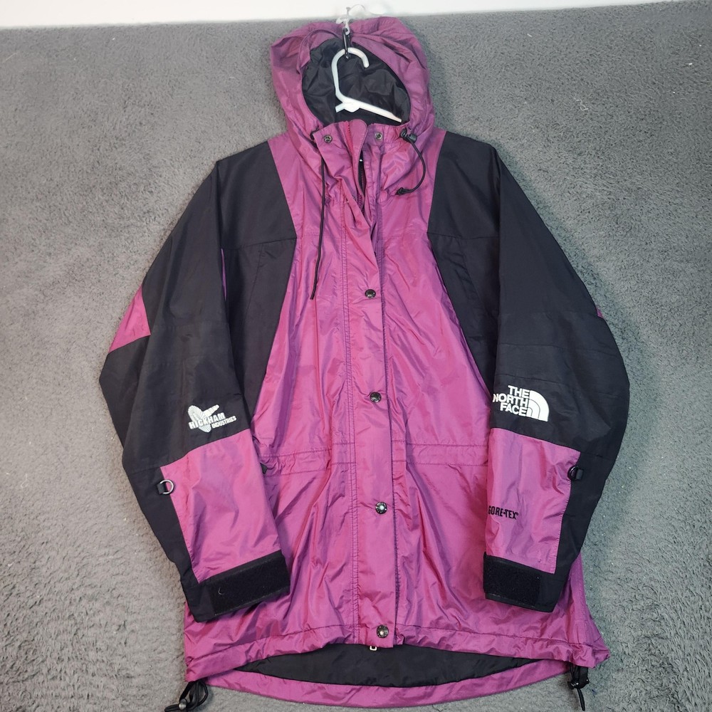 The North Face Gore-Tex Jacket Womens Medium Pink Hooded Ski Colorblock