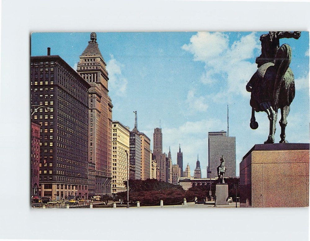 Postcard Michigan Avenue Chicago Illinois USA