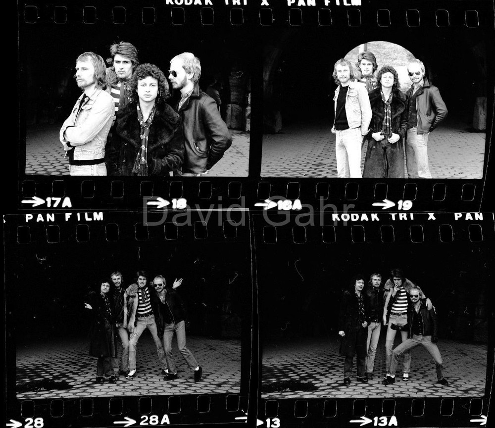 '75 Wishbone Ash British Rock Andy Powell Martin Turner 35mm 4 Negative Lot B536