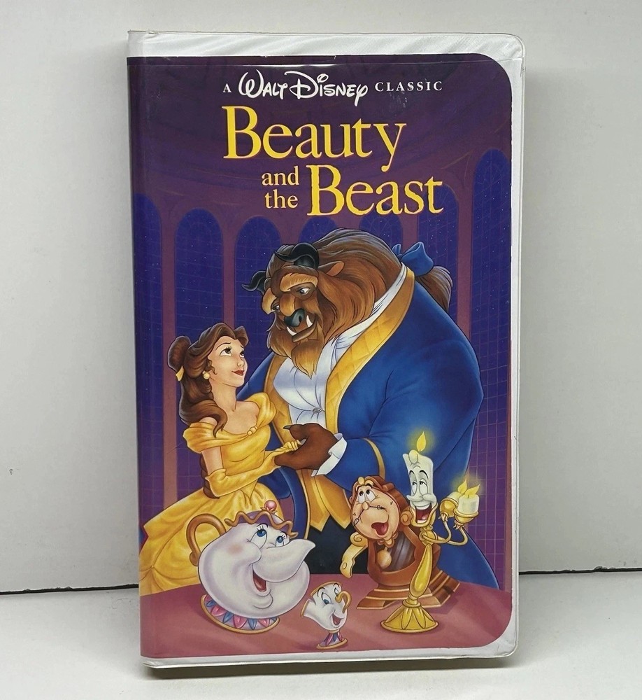 Beauty & the Beast VHS Disney Video Tape Black Diamond VTG Clamshell Nearly New!