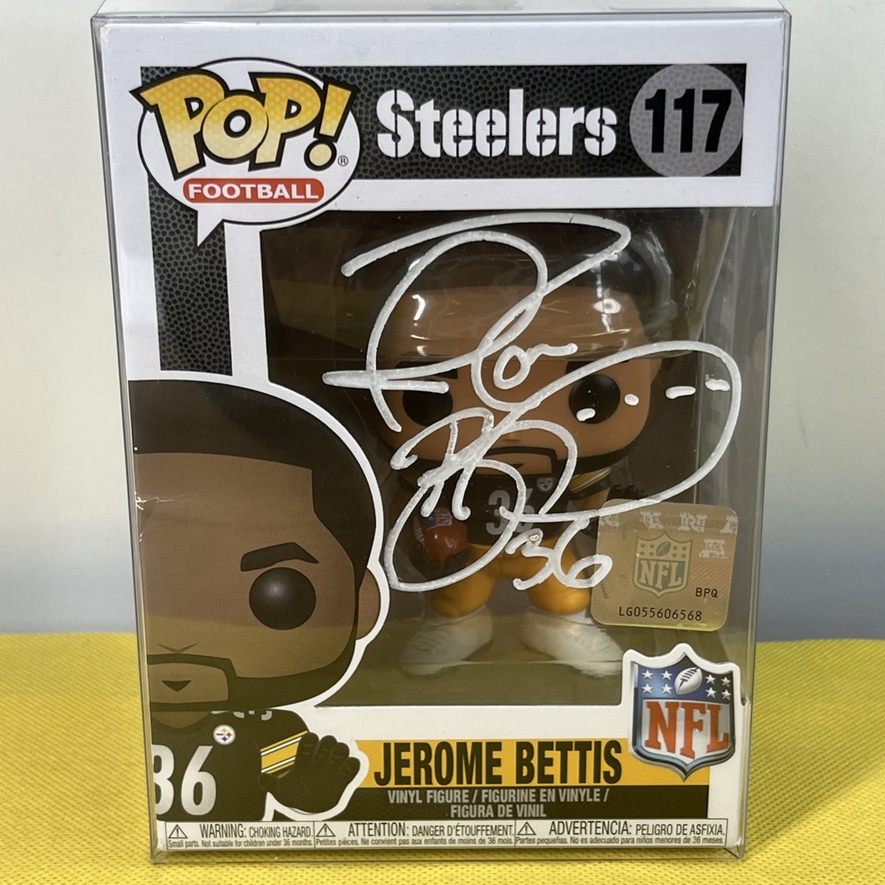 Jerome Bettis Autographed Funko Pop Signed #117 Steelers w/COA
