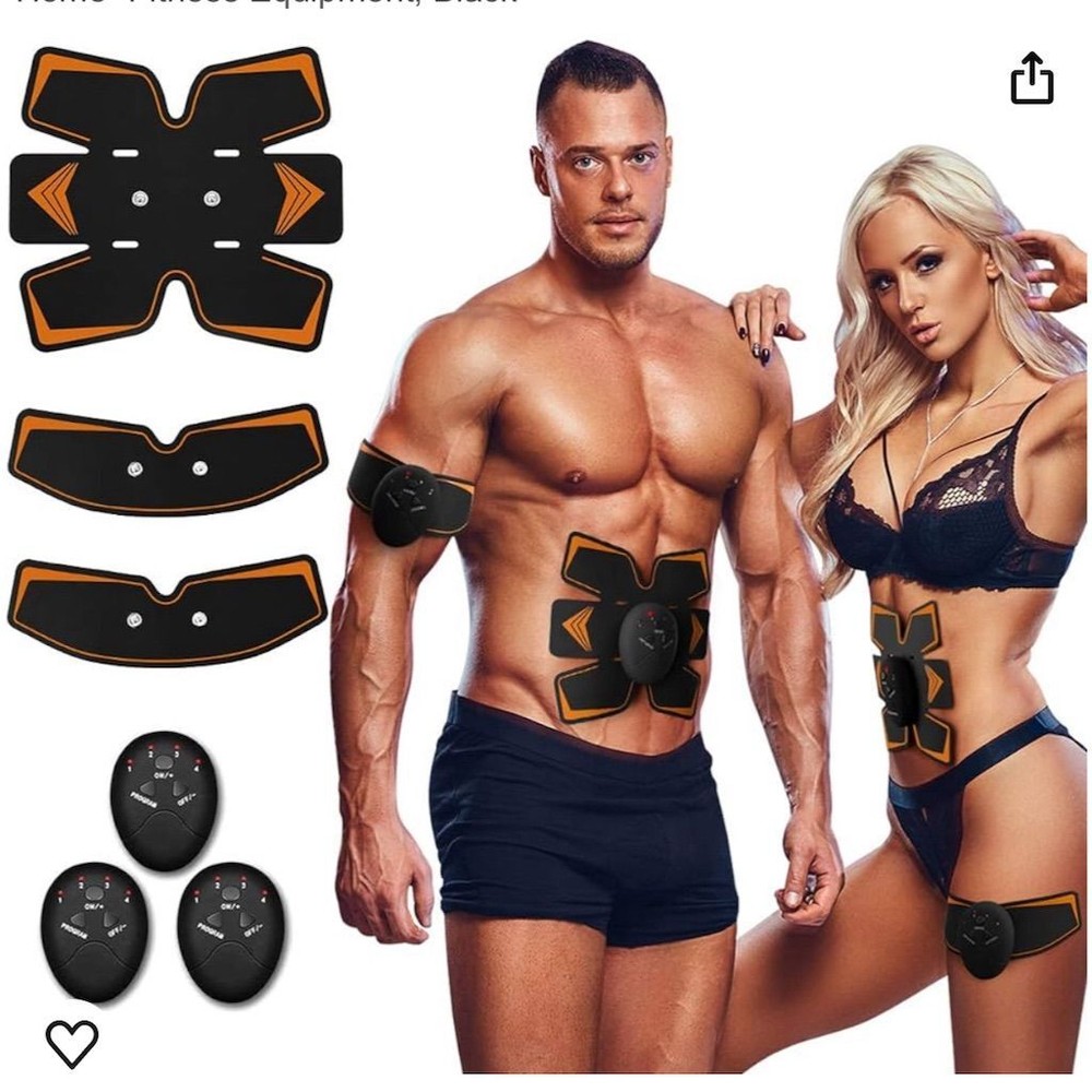 Abdominal Muscle Toner Stimulator Fitness Gear Electric USB Rechargeable Unisex