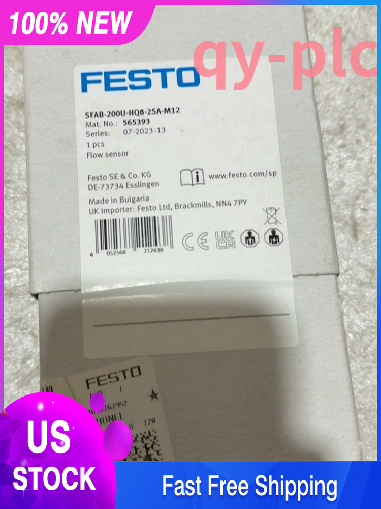 1pc brand New Festo SFAB-200U-HQ8-2SA-M12 flow sensor Fast via FedEx or DHL