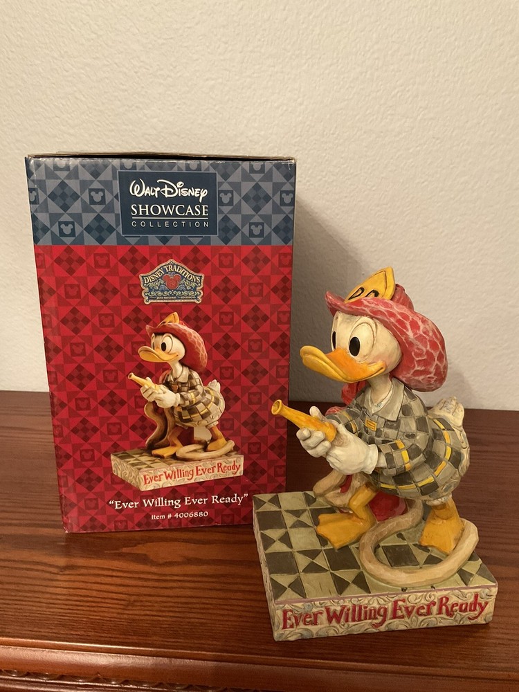 Jim Shore Disney Traditions Ever Willing Ever Ready Donald Duck Collectible Figurine