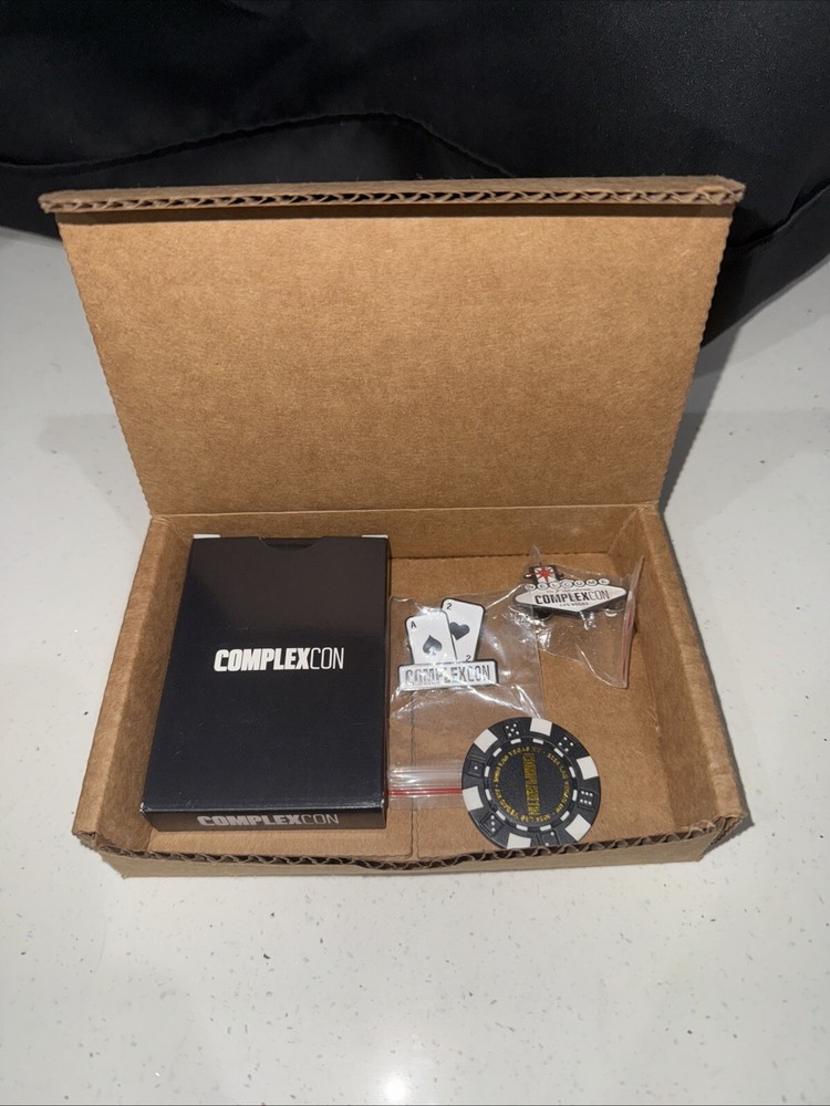 Complexcon VIP Swag Pack Vegas Exclusive Merch Playing Cards Pins Poker Chip