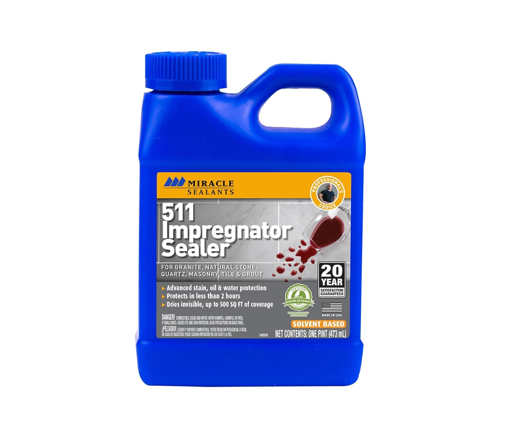 511 Impregnator Advanced Penetrating Sealer for Countertops, Stone, Tile & Grout