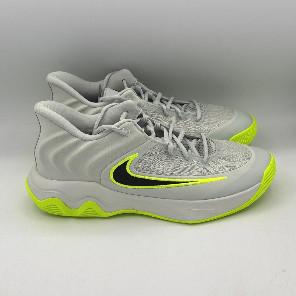Nike Giannis Immortality 4 ShoesMens 9.5 Silver Volt Black Basketball FQ3680-007