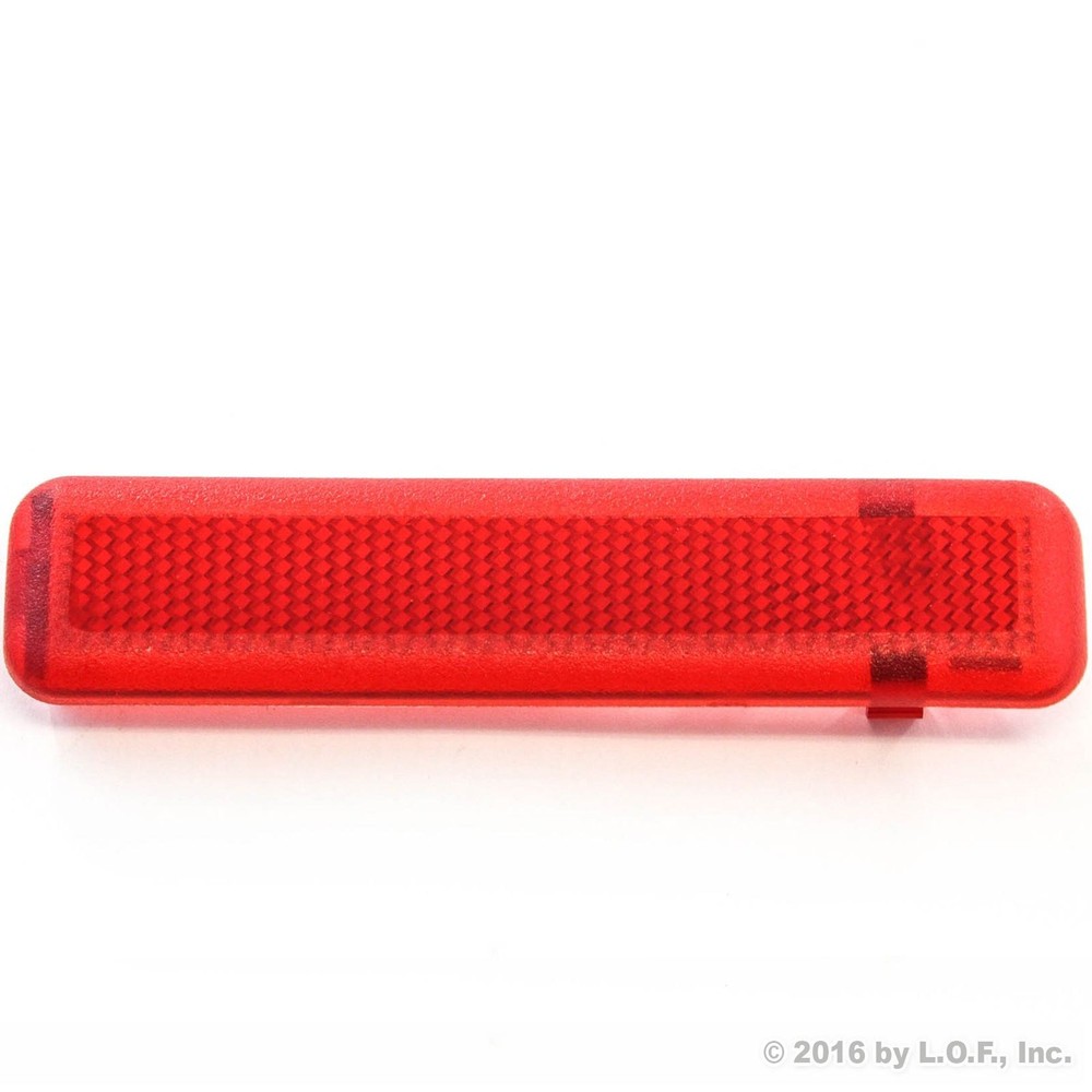 Door Panel Reflector Driver Rear Fits Chevy GMC Trucks SUVs 03-07 Left Trim RED
