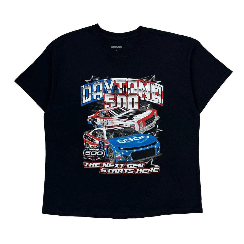 Daytona 500 Nascar T-Shirt - XL Black Cotton