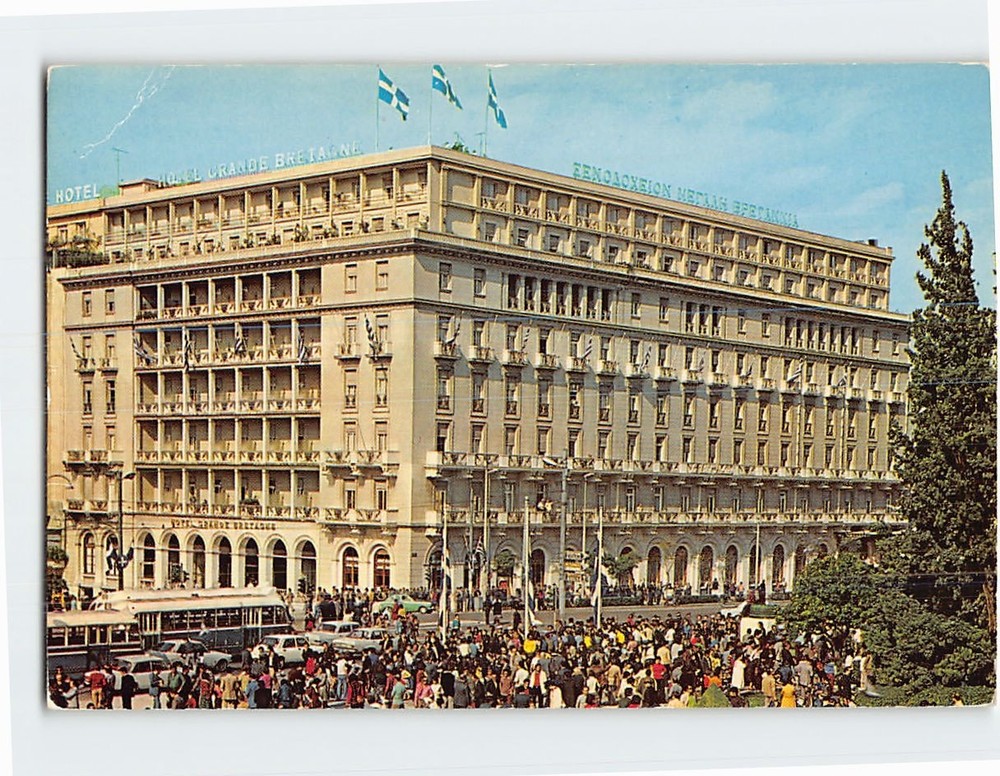 Postcard Hotel Grande Bretagne Athens Greece