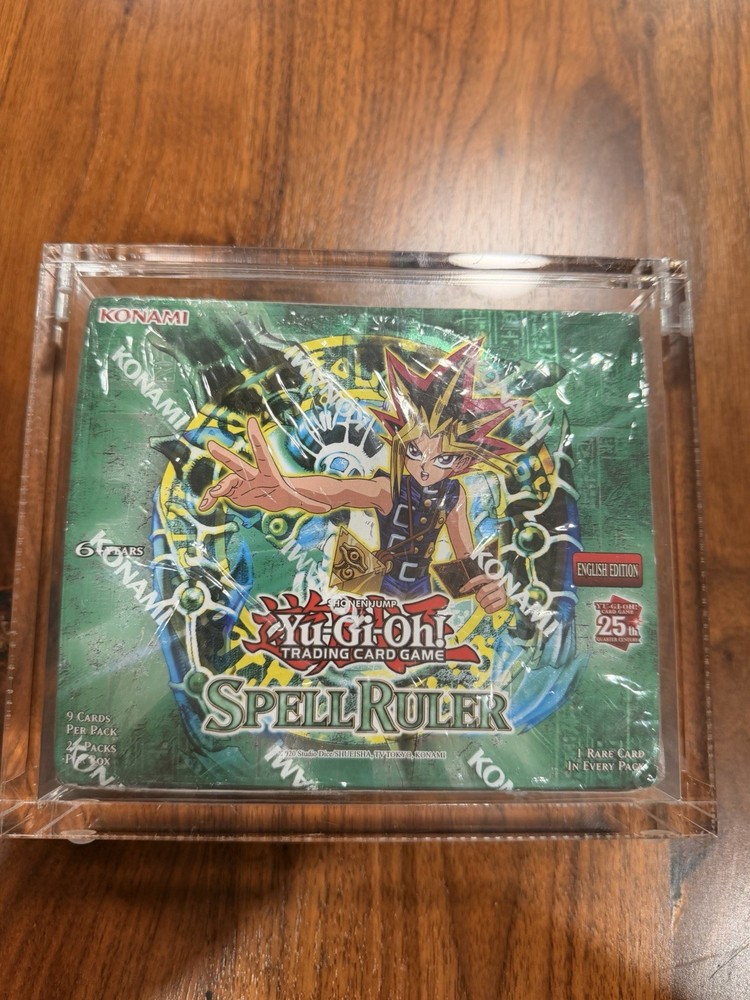 SEALED Yu-Gi-Oh Spell Ruler 25th Anniversary Booster Box SRL + UV Acrylic Case