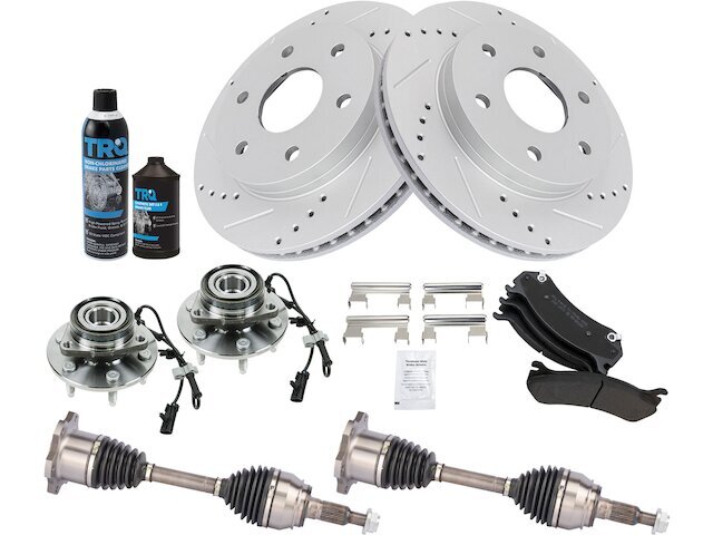 Front Brake Pad Rotor Axle Wheel Hub Kit fits Silverado 1500 1999-2006 93GCKX