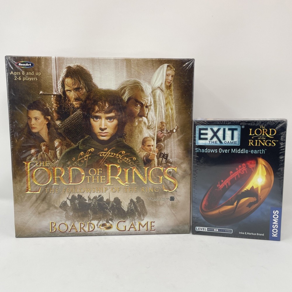 Lord of the Rings Board Game & Exit: Shadows Over Middle Earth Fellowship New