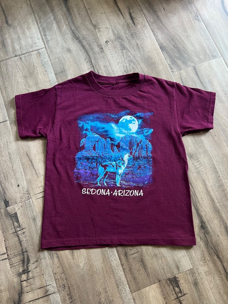 vintage Arizona wolf T shirt kids youth boys