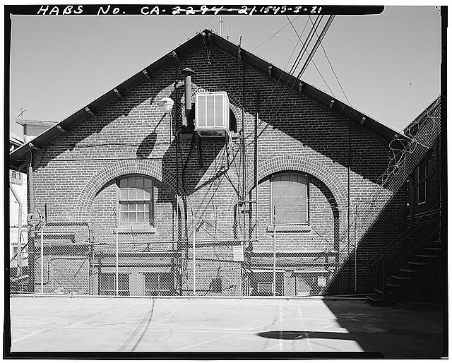 Mare Island Naval Shipyard Vallejo California Firehouse 1920s Rear View