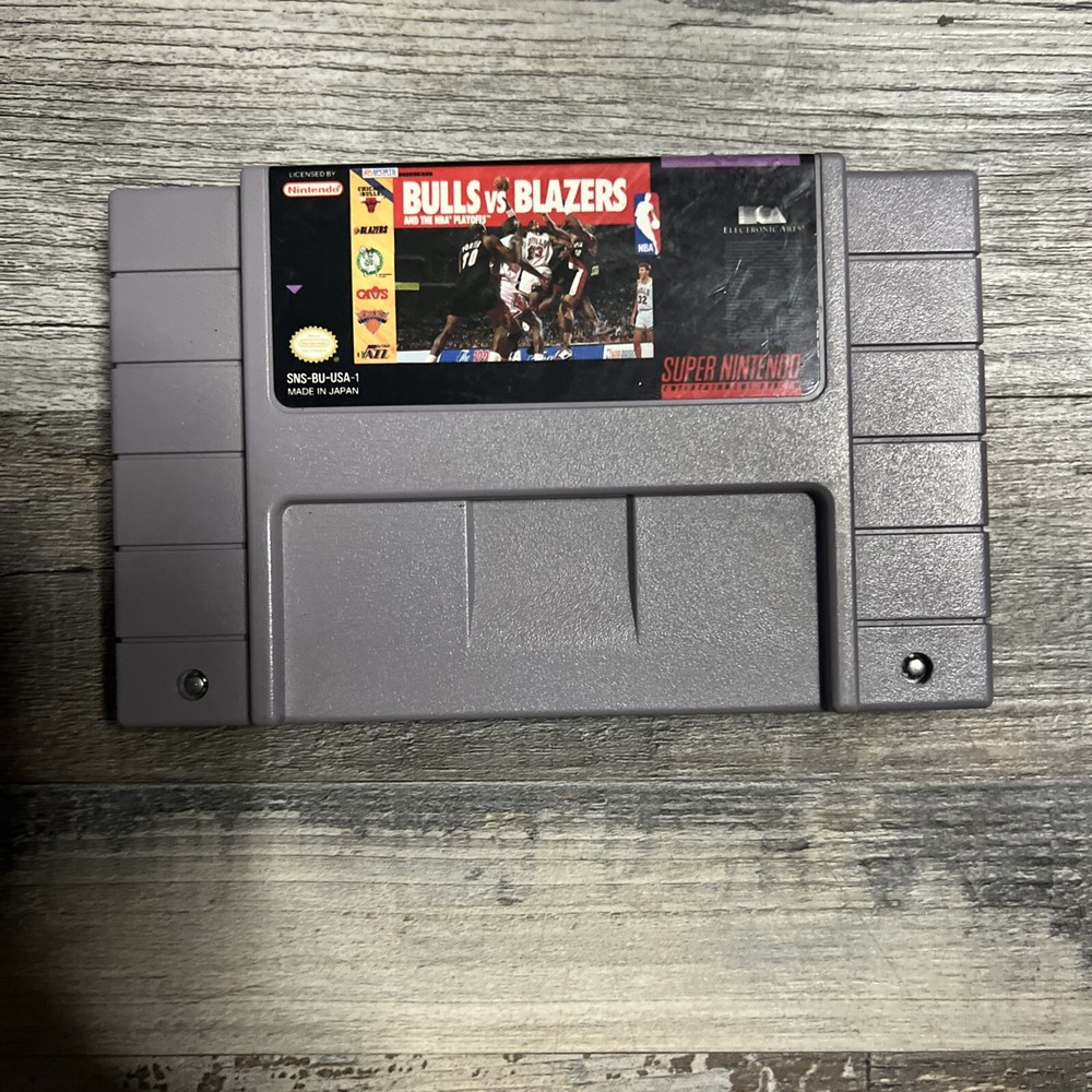 Bulls vs Blazers SNES Super Nintendo Game