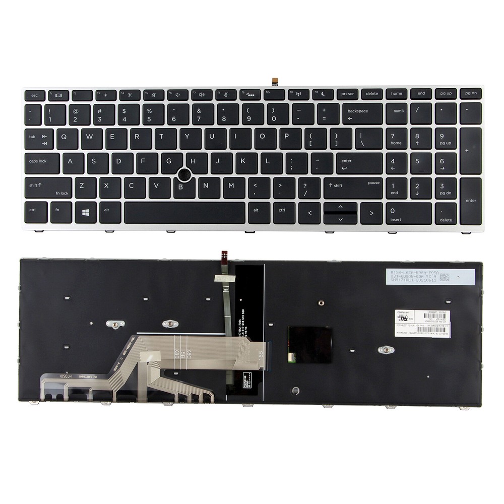 US Backlit Keyboard for HP ProBook 650 655 G4 G5 L09593-001 L09595-001