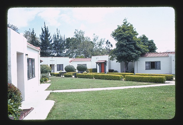 San Luis Obispo California Motel Inn 1976 Courtyard Garden Spanish Revival