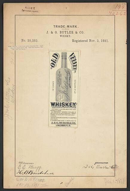 Photo:J. & G. Butler & Co. for Old Velvet brand Whisky