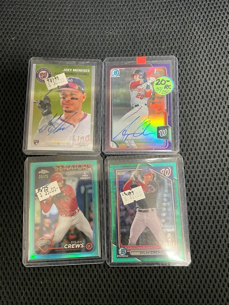 Washington Nationals 1000+ Card Lot Rookies Autos Relics #d Harper Scherzer Wood