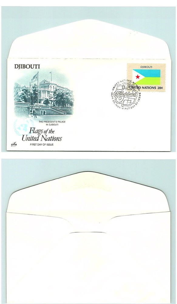 S01-5494, FLAGS OF UNITED NATIONS: DJIBOUTI, ARTCRAFT FDC