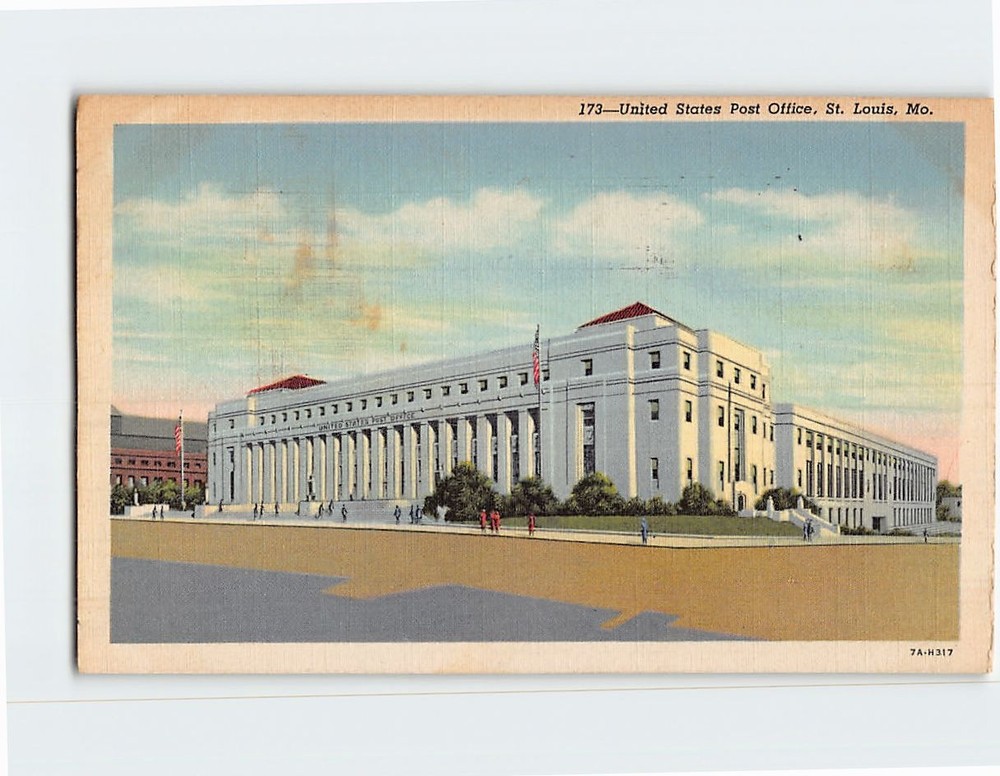 Postcard US Post Office St. Louis Missouri USA