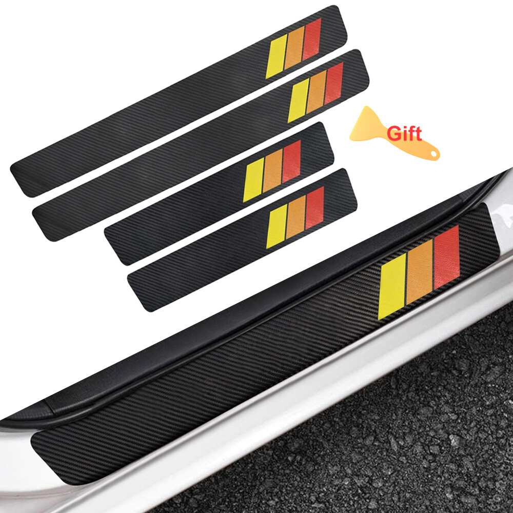 Upgrade Your Toyota Tacoma with 4x Durable Door Sill Plate Protector Scuff Panel Covers
