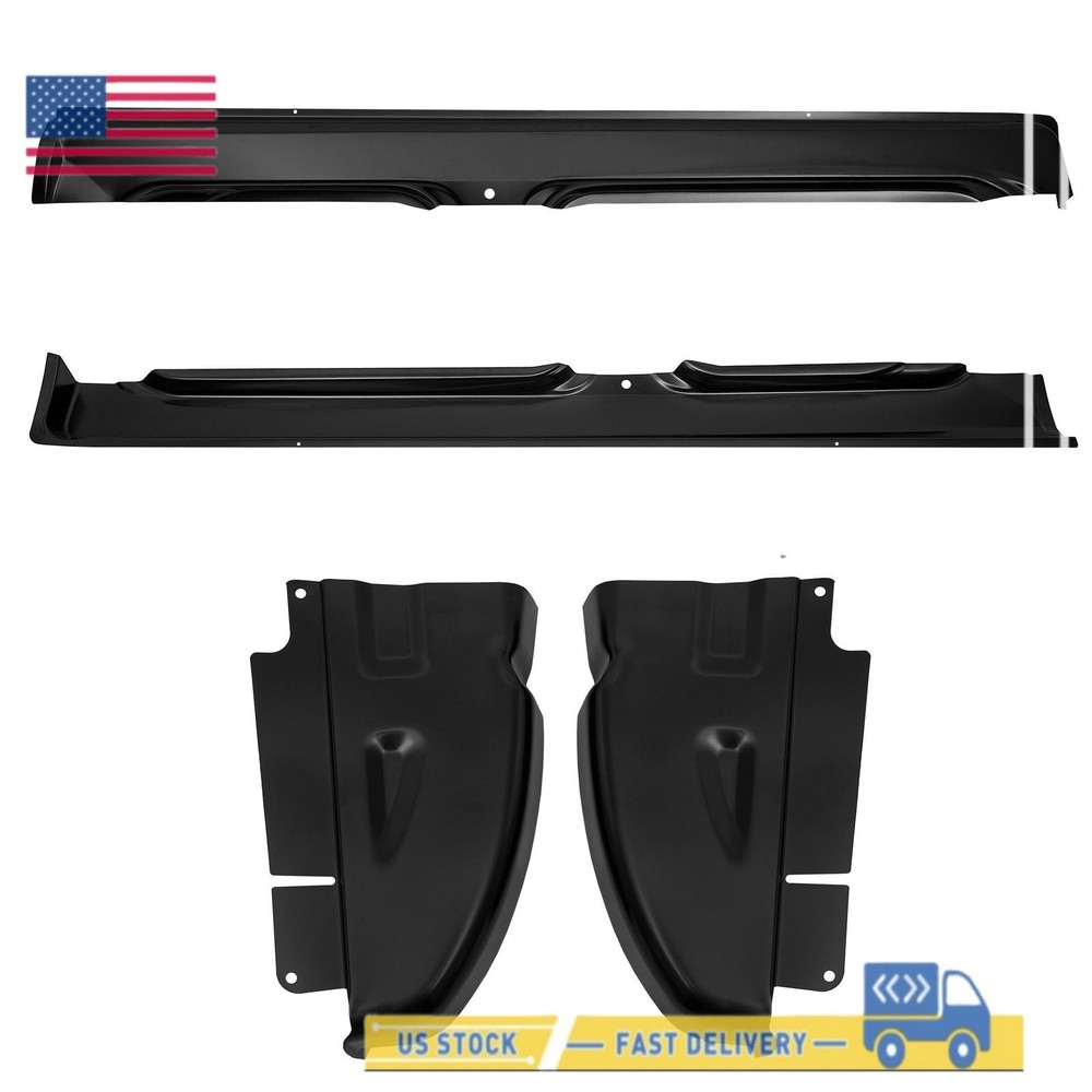 4Pcs Rocker Panels & Cab Corners For Dodge Ram 1500 2500 3500 Quad Cab 2002-2008
