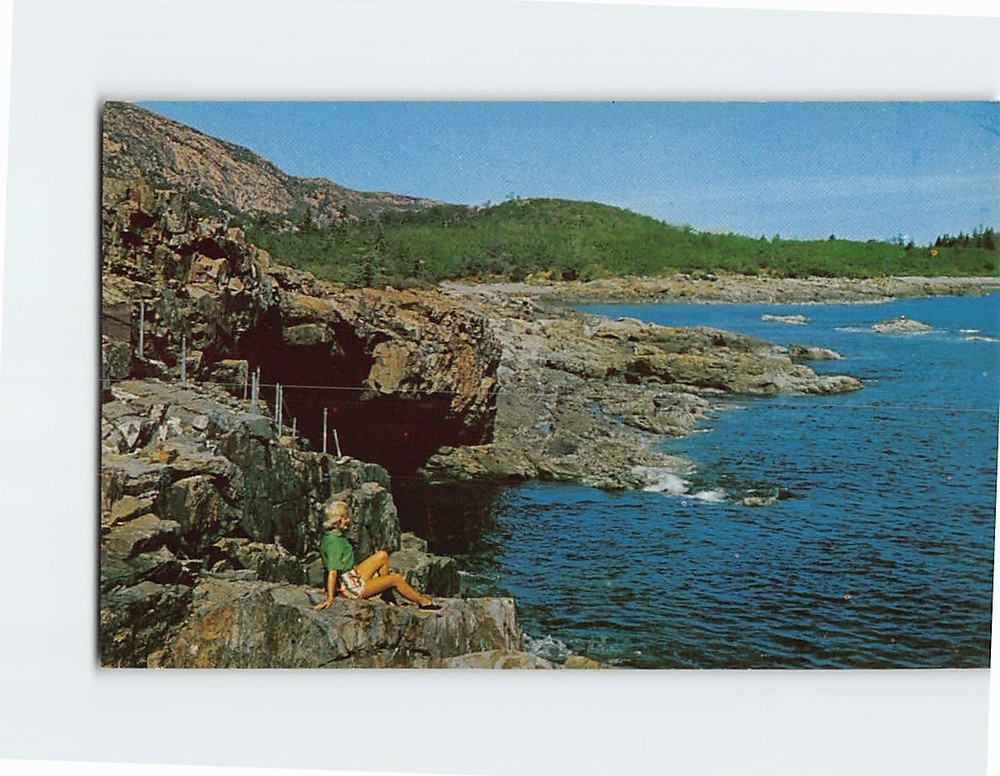 Postcard Anemone Cave Bar Harbor Acadia National Park Mt. Desert Island Maine-image