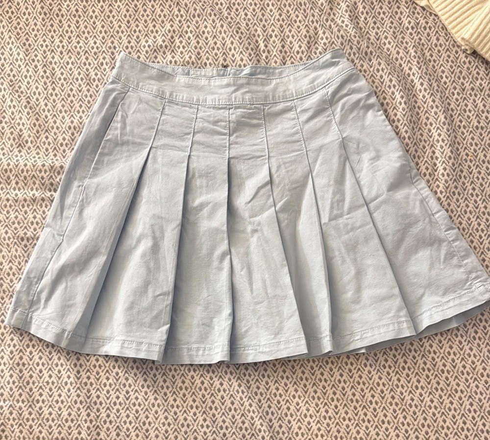 American Eagle womens blue denim mini skirt