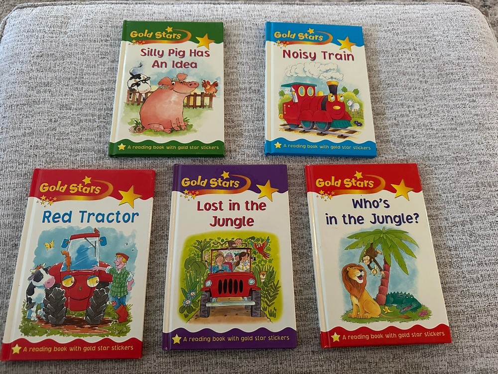 5 Gold Stars Childrens Picture Books With Gold Star Reward Stickers