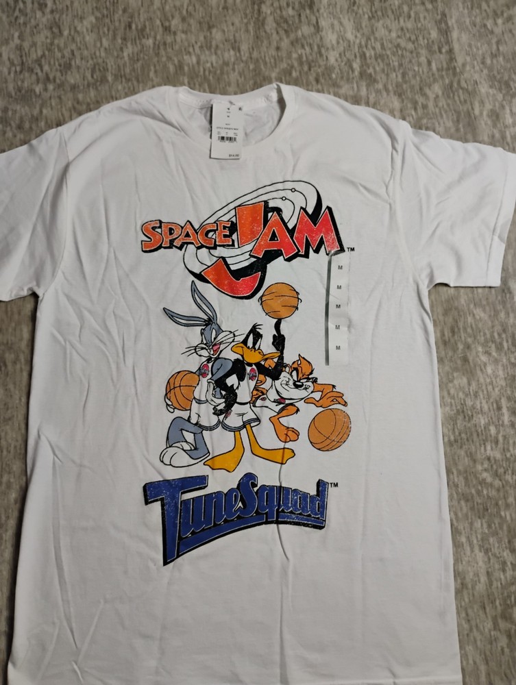 Men's Space Jam Short Sleeve Graphic T-Shirt - White M