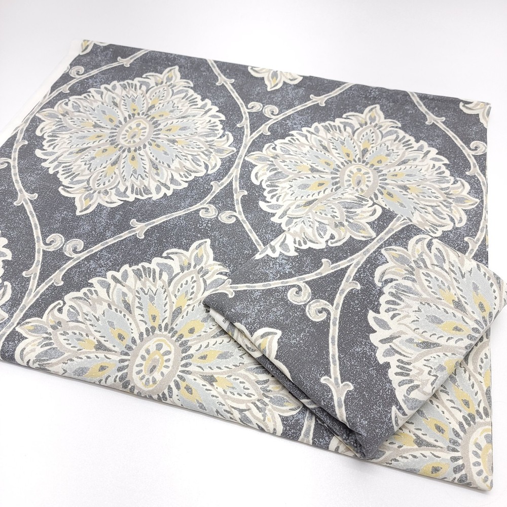 Magnolia Home Fashions Laverett Mist Stan Cathell 2-Piece 56 x 5.27 Yards Window Curtain Set  