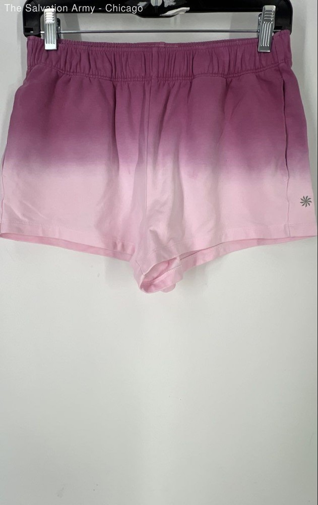 Athleta Girls Womens Pink Purple Ombre Stretch Athletic Shorts Size XL Lot Of 2