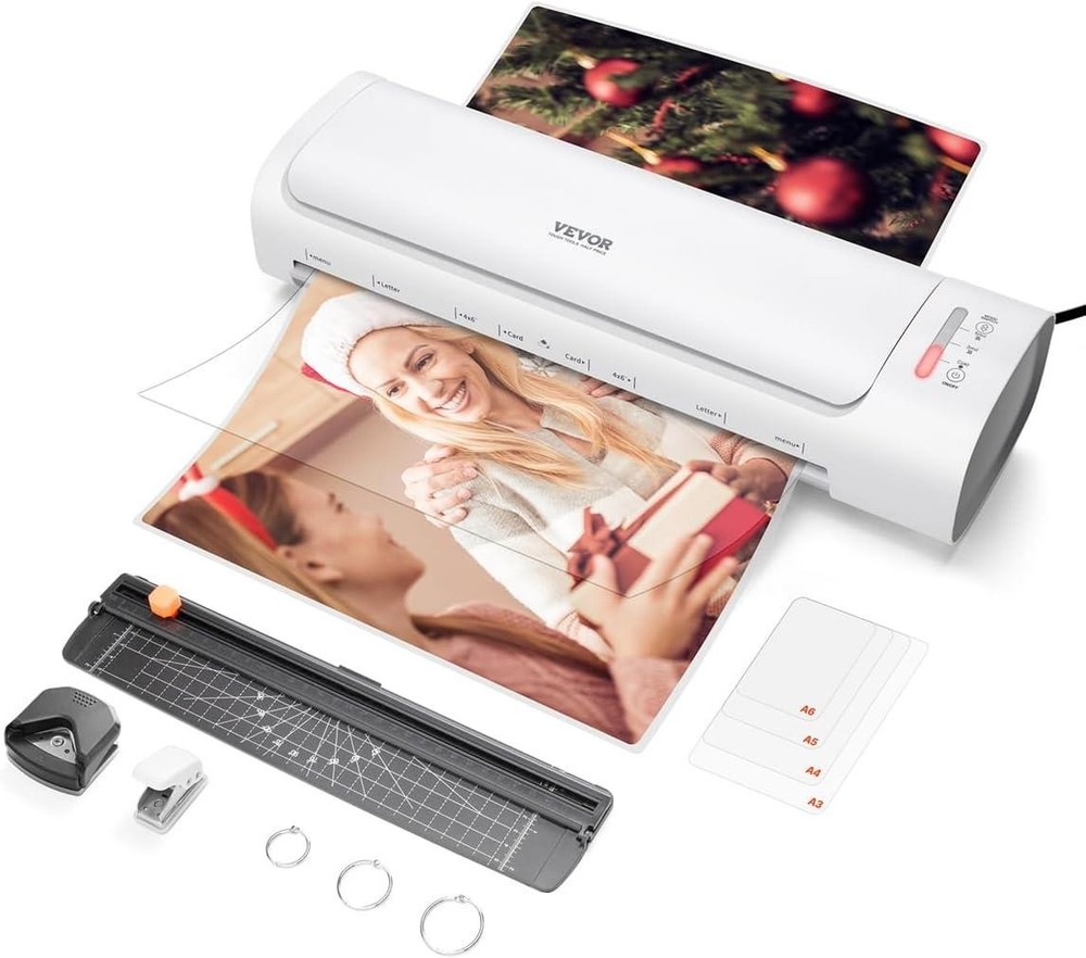 Laminator Machine, Cold and Hot Laminator for Max A3 Paper Size 1 Min Quick Warm
