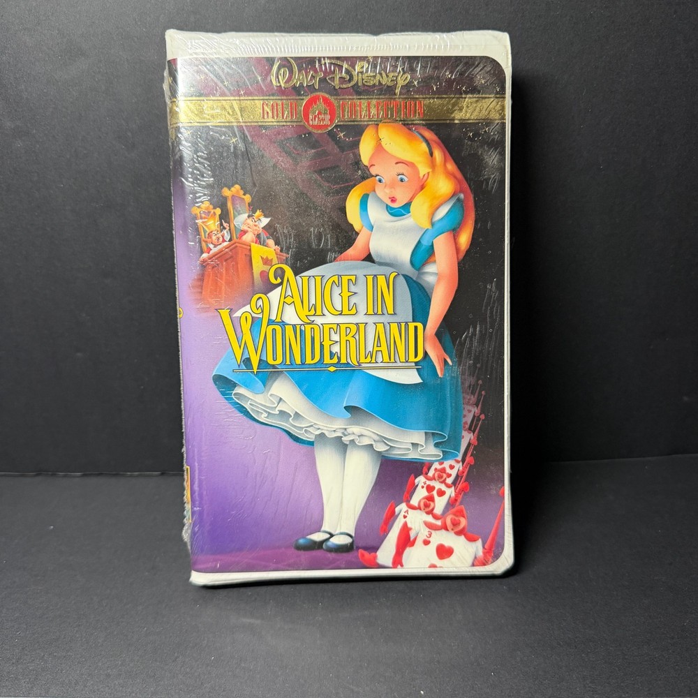 Walt Disney Alice In Wonderland Gold Classic Collection Vhs Unopened Sealed