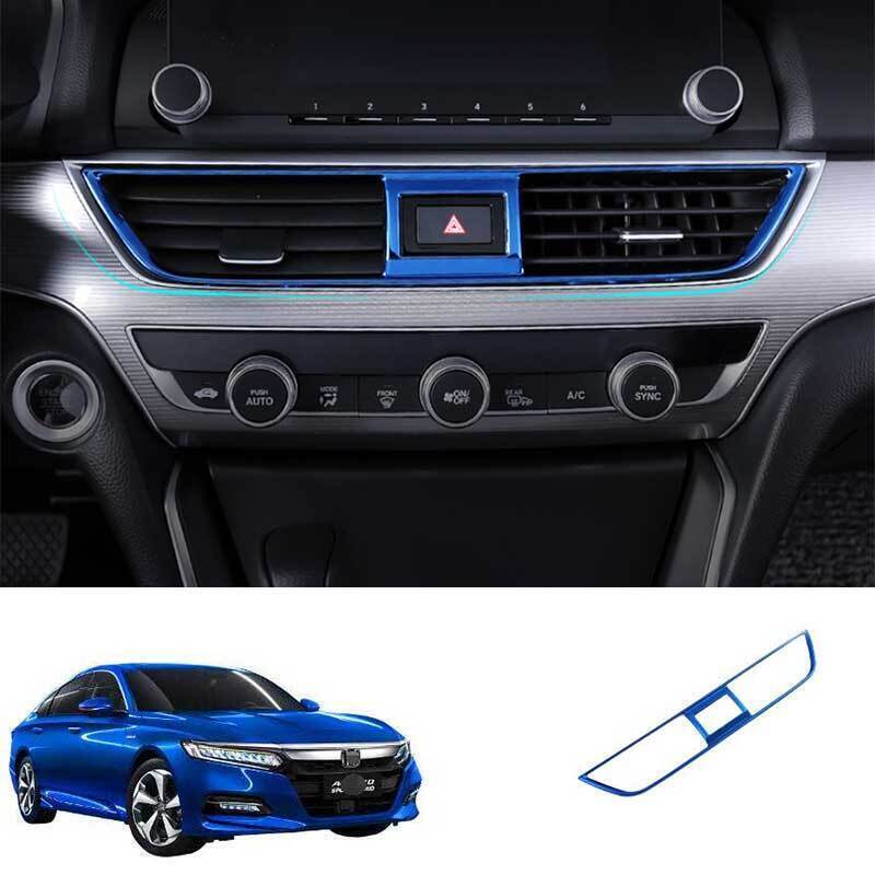 2018-2022 For Honda Accord Blue Titanium Center Console AC Air Outlet Vent Cover